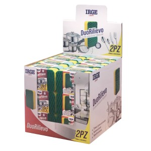 AFI SPUGNA DUO RILIEVO 2PZ 11X7X3CM
