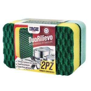 AFI SPUGNA DUO RILIEVO 2PZ 11X7X3CM