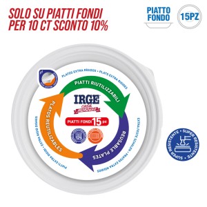 ADA PIATTI FONDI BIANCHI 22CM 15PZ