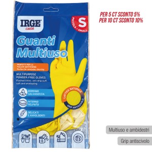 ADC GUANTI PIATTI ANTISCIVOLO IRGE S ATTENZIONE INNER CORRETTO 12PZ