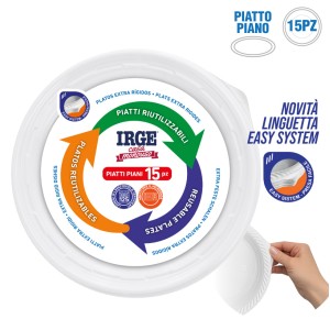 ABZ PIATTI PIANI BIANCHI 22CM 15PZ