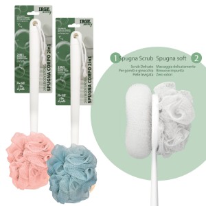 BFW SPAZZOLA BAGNO C/MANICO 2IN1 SCRUB
