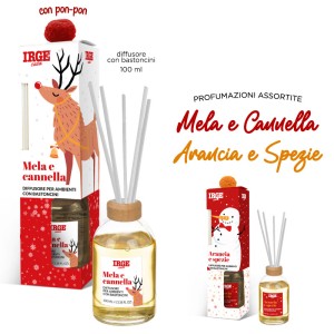 AZA DIFFUSORE PON PON 100ML MELA E CANNELLA + ORANGE SPICE