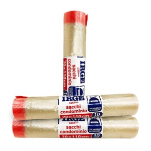 CFT SACCO PATT.10PZ 70X110cm 100L C/MAN