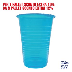 CDT BICCHIERI AZZURRO BABY 200CC 50PZ