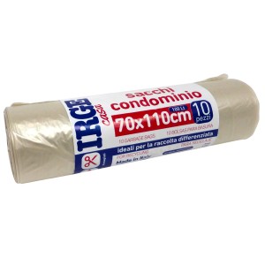 CFS SACCO PATT.10PZ 70X110cm 100L TRASP