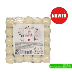 FBB CANDELA 25 TEALIGHTS FRESIA GELSOMIN