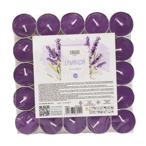 FBF CANDELA 25 TEALIGHTS LAVANDA