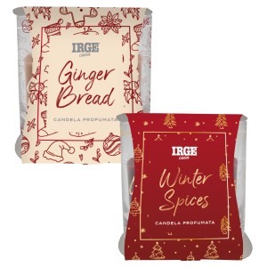 ARA CANDELA PROF BICCHIERIN 70GR NATALE WINTER SPICES+GINGER BREAD