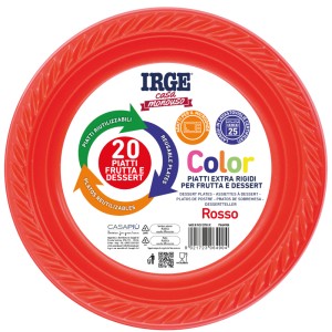 CQA PIATT RIUTILIZ. DESSERT ROSSI 20PZ
