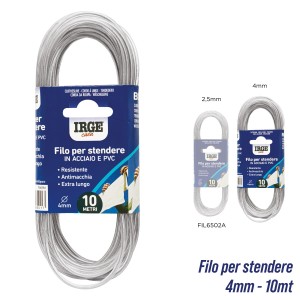 BCB STENDIBIANCHERIA ACCIAIO 10 M 4MM