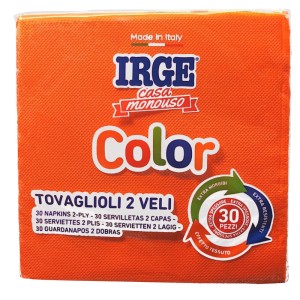 CDC TOVAGLIOLO 2V 33X33 ARANCIONE 30PZ