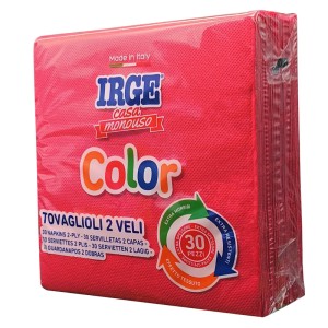 CWA TOVAGLIOLO 2V 33X33 ROSSO 30PZ