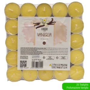 FBL CANDELA 25 TEALIGHTS VANIGLIA