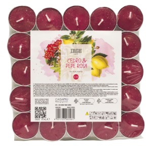 EDZ CANDELA 25 TEALIGHTS CEDRO PEPE RO