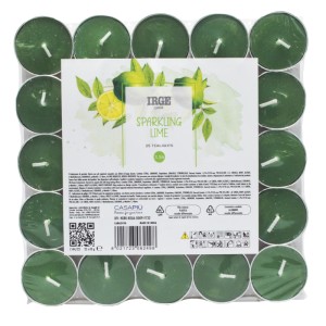 FBH CANDELA 25 TEALIGHTS SPARKLING LIME