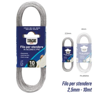 BCA STENDIBIANCHERI ACCIAIO 10 M 2,5MM