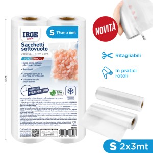 BIL SACCHI SOTTOVUOTO ROTOLO 2PZ 17X3MT