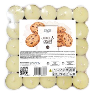 FBN CANDELA 25 TEALIGHTS  COOKIE &CREAM