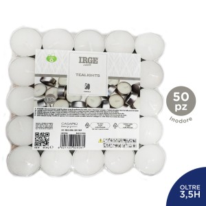 FDH CANDELA 50 TEALIGHTS BIANCHE