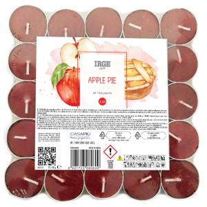 ALA CANDELA 25 TEALIGHTS APPLE PIE