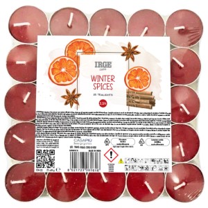 ALA CANDELA 25 TEALIGHTS WINTER SPICES