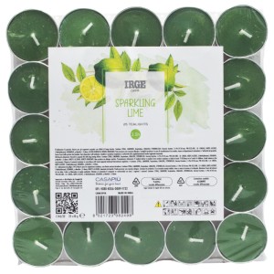 FBH CANDELA 25 TEALIGHTS SPARKLING LIME