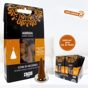 BMK CONO INCENSO 12 PZ AMBER