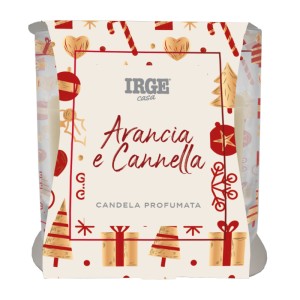 BRA CANDELA PROF BICCHIERIN 70GR NATALE ARANCIA E CANNELLA + ROSSO NAT