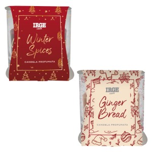 ARA CANDELA PROF BICCHIERIN 70GR NATALE WINTER SPICES+GINGER BREAD