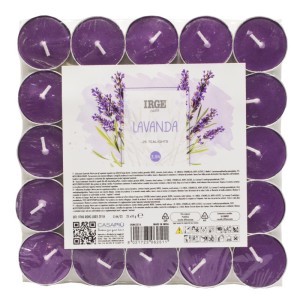 FBF CANDELA 25 TEALIGHTS LAVANDA