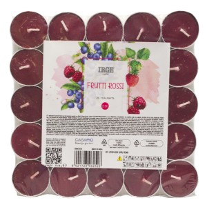 ALA CANDELA 25 TEALIGHTS FRUTTI ROSSI