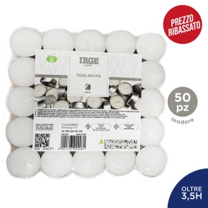 FDG CANDELA 50 TEALIGHTS BIANCHE