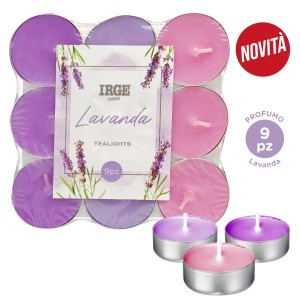 FDC TEALIGHT SFUMATE LAVANDA 9PZ