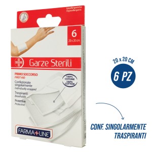 BMQ COMPRESSE GARZA COTONE 20X20CM 6PZ