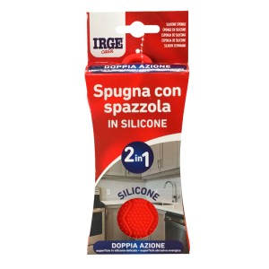 AEO SPUGNA IN SILICONE CON SPAZZOLA