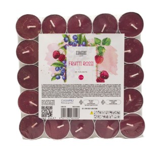 FBD CANDELA 25 TEALIGHTS FRUTTI ROSSI