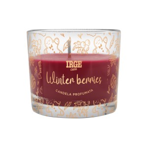 BTA CANDELA PROF BICCHIERIN 70GR NATALE VANIGLIA + WINTER BERRIES