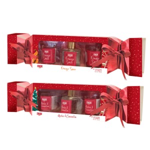 AXA SET CARAMELLA 2CANDELE 35GR+DIF 50ML MELA E CANNELLA + ORANGE SPICE