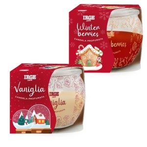 BCA CANDELA PROF ROTONDA 70GR NATALE VANILLA + WINTER BERRIES