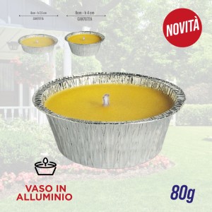 EKA CANDELA CITRONELLA ALLUMINIO 80GR