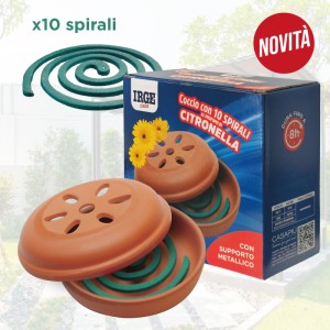 EVA COCCIO + SPIRALI CITRONELLA 10 PZ
