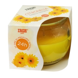 ABM CANDELA CITRONELLA CON VETRO LISCIO