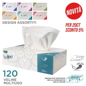 CDQ BOX VELINE 120PZ 2VELI monochrome