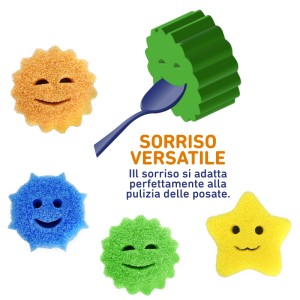 AEC SPUGNA HAPPY SCRUB 10X10X3CM