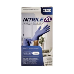 ABI GUANTI MONOUSO 100PZ NITRILE BLU XL-