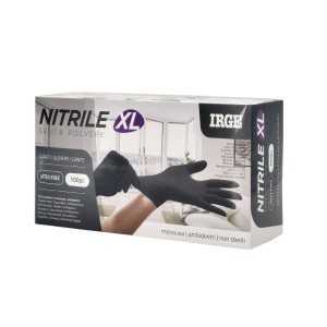 ABO GUANTI MONOUSO 100PZ NITRILE NERO XL