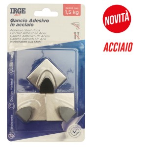 AAT GANCI ADESIVI ACCIAIO 3PZ ROMBO