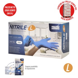 ABG GUANTI MONOUSO 100PZ NITRILE BLU L-