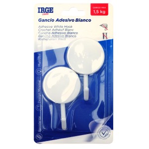 AAL GANCI ADESIVI PLASTICA 2PZ ROTONDI